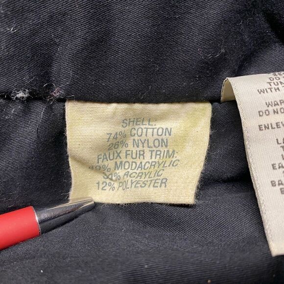 RALPH LAUREN D&S Women's Military Snorkel Down Jacket American Flag Black sz XS - Picture 9 of 13